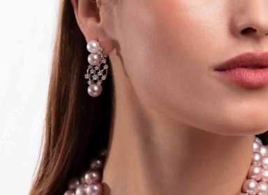 أقراط لؤلؤ متدلية بالزركون | Pearl & Zircon Drop Earrings