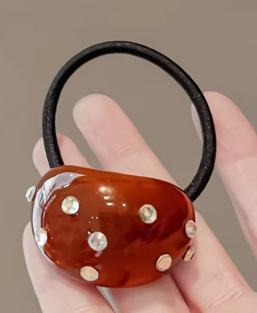 Decorative Hair Tie – Stone Detail